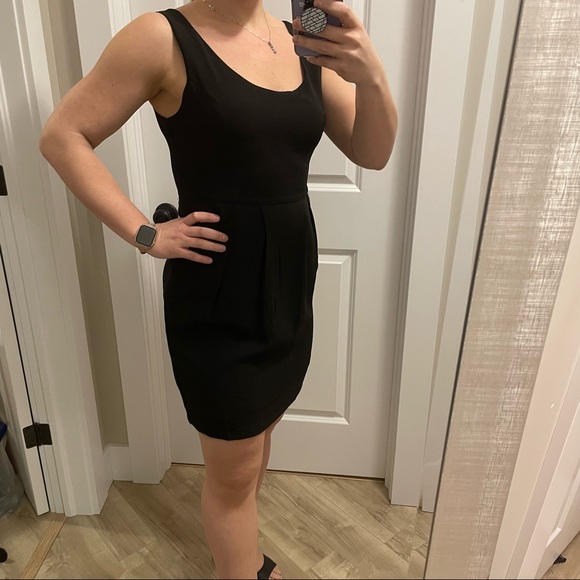 Black dress with POCKETS - Picture 2 of 9